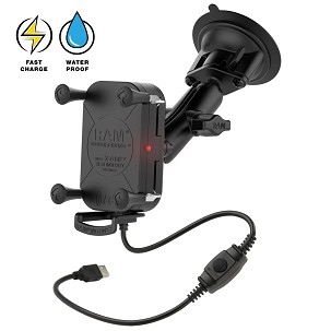 RAM® Tough-Charge™ 15W Vezeték nélküli Töltés Tapadókorongos Tartó