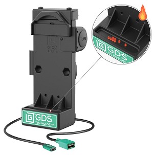 GDS® Uni-Conn™ Rugó Rugós Power + Egyes USB-A Dokkoló - Heated csapok
