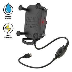 RAM® Tough-Charge™ X-Grip® 10W vízálló Vezeték nélküli Töltés Tartó