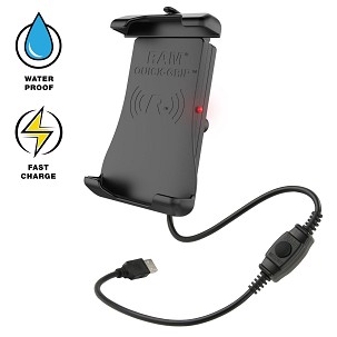 RAM® Quick-Grip™ 15W vízálló Vezeték nélküli Töltés Tartó Golyócsukló