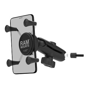 RAM® X-Grip® Telefon Tartó Grab Fogantyú & A-Pillar M6 Csavar Alap