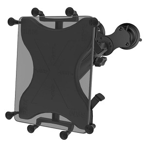 RAM® X-Grip® with Twist-Lock™ Dual Suction for 9"-11" Tablets - Long