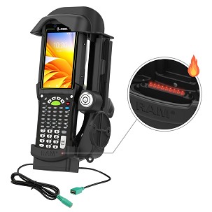 RAM® Zárható Töltős Dokkoló + USB-A – Zebra MC9400/9300 - Heated csapok