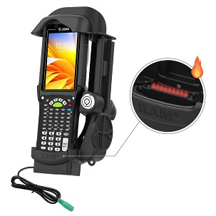 RAM® Zárható Töltős Dokkoló – Zebra MC9400 & MC9300 - Heated csapok