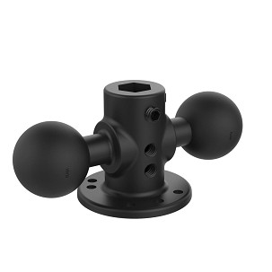 RAM® Dupla Golyócsukló Adapter Kerek Alaplap - C Méretű