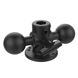 RAM® Dupla Golyócsukló Adapter Kerek Alaplap és Állítócsavar