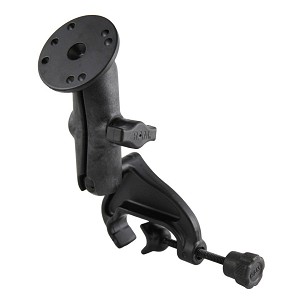 RAM® Yoke Clamp Mount with Composite Socket Arm & Aluminum Round Plate