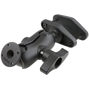 RAM® 4" Square Post Clamp Mount with Round AMPS Plate - D Size