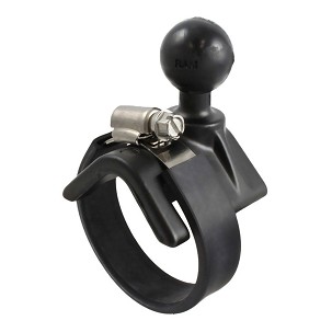 RAM® Strap Hose Clamp Ball Base 1.5" - 2.1"