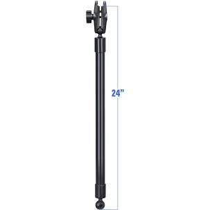 RAM® 24" PVC Cső Hosszabbító Golyócsukló Ends & Dupla Aljzat Kar