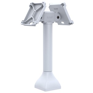 RAM® 14" Pedestal Tartó Kettős 100mm VESA adapterek - Szürke