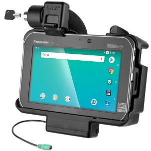 RAM® Kulcsos Zárható Töltős Dokkoló – Panasonic FZ-S1 & FZ-L1