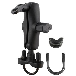 RAM® Kormány U-Bilincs Dupla Golyóscsuklós Tartó 9mm Lyuk - Közepes