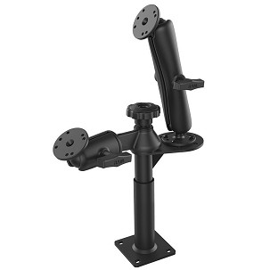 RAM® Tele-Pole™ 4” & 5” Rudak és Dupla Golyóscsuklós Tartó