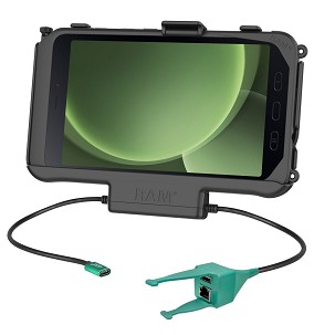 RAM® USB-C Töltős Dokkoló + USB-A & RJ45 Adat – Samsung Tab Active5 & 3