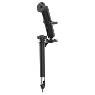 RAM® 12" Felső Karimás Rúd Dupla Golyóscsuklós Tartó