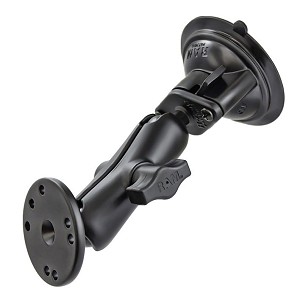 RAM® Twist-Lock™ Tapadókorong Pohár Dupla Golyóscsuklós Tartó Kerek Alaplap - Közepes