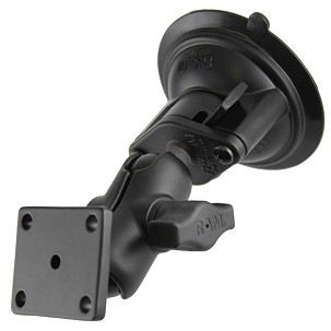 RAM® Twist-Lock™ Tapadókorong Pohár Dupla Golyóscsuklós Tartó AMPS Lyukminta